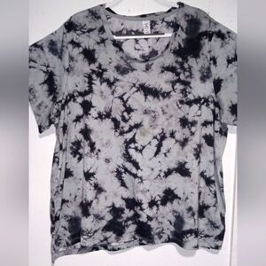 🖤 TIE DYE WORKOUT SHIRT PLUS SIZE 2X ATHLETIC WEAR XERSION